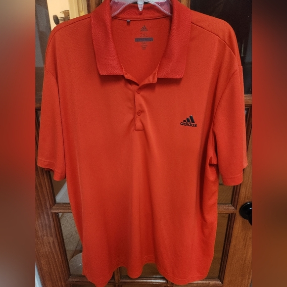 Adidas Men's Polo Shirt in Vibrant Orange - Picture 1 of 4
